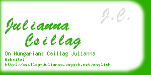 julianna csillag business card
